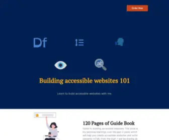 Weba11Y101.com(Landing Page) Screenshot