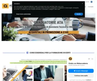 Webaccademia.com(Corsi di Formazione pofessionale online per docenti e personale ATA) Screenshot