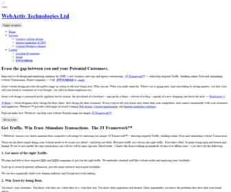 Webactiv.co.uk(UK Website design services Manchester Web designers Lancashire Internet marketing) Screenshot