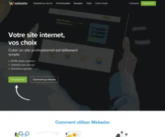 Webador.fr(Créer un site internet 2024) Screenshot