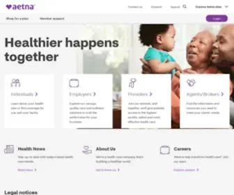 Webaetna.com(Health Insurance Plans) Screenshot