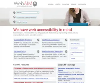 Webaim.org(Web Accessibility In Mind) Screenshot