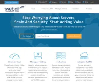 Webair.net(Managed Hosting) Screenshot