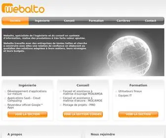 Webalto.com(Ingénierie et Conseil en Système d'Information) Screenshot