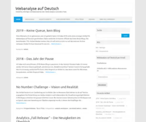 Webanalyseaufdeutsch.de(Webanalyse auf Deutsch) Screenshot