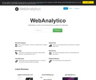 Webanalytico.com(Website review) Screenshot