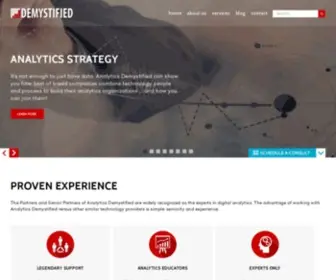 Webanalyticsdemystified.com(Web analytics) Screenshot
