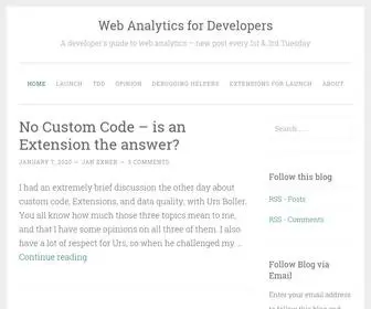 Webanalyticsfordevelopers.com(A developer's guide to web analytics) Screenshot