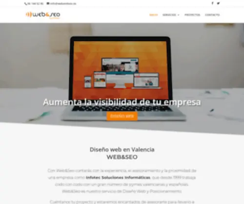Webandseo.es(Diseño web y Posicionamiento en Massamagrell) Screenshot