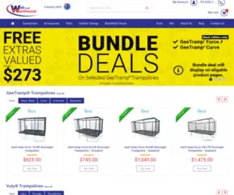 Webandwarehouse.com.au(Buy The Best High Quality Trampolines Online In Geelong) Screenshot