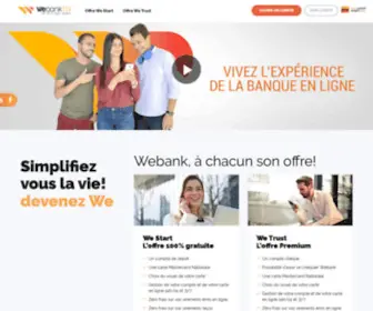 Webank.com.tn(We bank) Screenshot