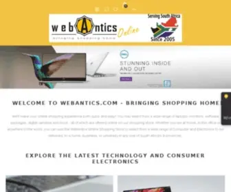 Webantics.co.za(WebAntics Online) Screenshot