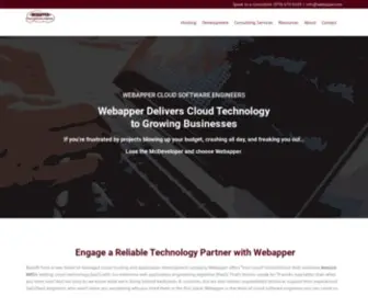 Webapper.com(Managed Cloud Hosting & Application Development) Screenshot