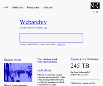 Webarchiv.cz(The Museum of Czech web) Screenshot