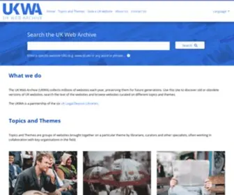 Webarchive.org.uk(UKWA Home) Screenshot