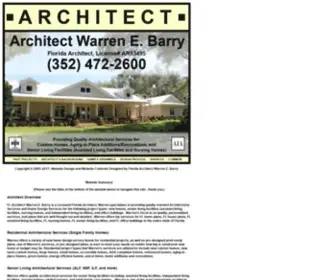 Webarrydesigns.com(Florida Architect) Screenshot