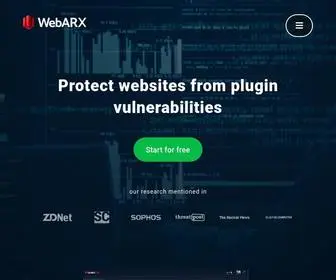 Webarxsecurity.com(WordPress & PHP) Screenshot