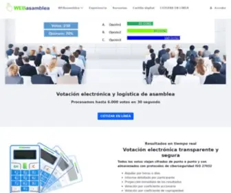 Webasamblea.com(Votación electrónica) Screenshot