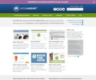 Webassist.com(Dreamweaver extensions) Screenshot
