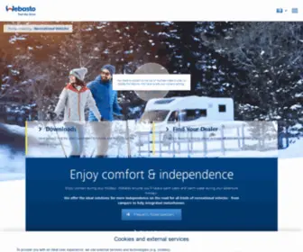 Webasto-Outdoors.com(Webasto Heating Solutions for Recreational Vehicles) Screenshot