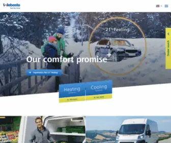 Webasto.co.uk(Webasto Thermo & Comfort) Screenshot