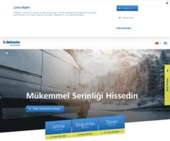 Webasto.com.tr(Isıtma ve Soğutma Çözümleri) Screenshot