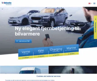 Webasto.dk(Webasto Thermo & Comfort) Screenshot