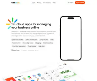 Webasyst.com(Free CRM) Screenshot