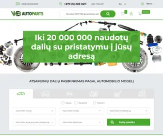 Webautoparts.lt(Automobili) Screenshot