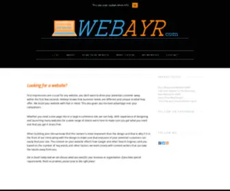 Webayr.com(Website, Design, Ayrshire) Screenshot