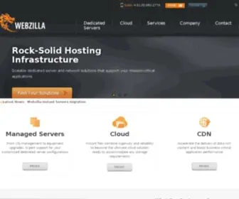 Webazilla.com(Enterprise, Tailor-Made Hosting Solutions) Screenshot