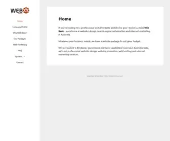 Webbasic.com.au(Web Basic) Screenshot