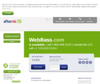 Webbass.com(Forsale Lander) Screenshot