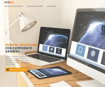 Webbaysolutions.com(Digital solutions for corporate growth) Screenshot