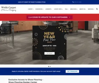 Webbcarpet.net(Webb Carpet Company) Screenshot