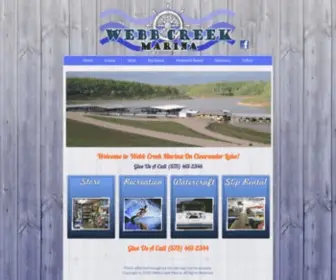 Webbcreekmarina.com(Webb Creek Marina) Screenshot