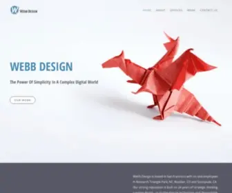 Webbdesign.com(THE POWER OF SIMPLICITY IN A COMPLEX DIGITAL WORLD) Screenshot