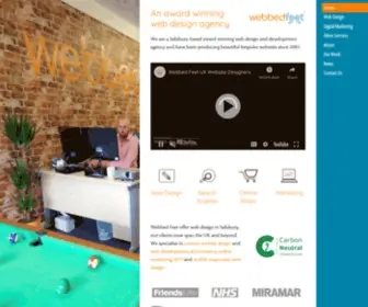 Webbedfeetuk.com(Award Winning Web Design Agency in Salisbury) Screenshot