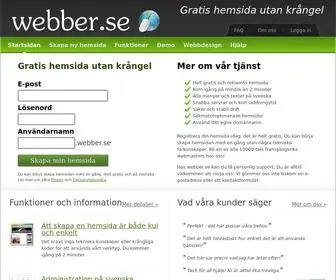 Webber.se(Gratis hemsida) Screenshot