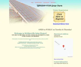 Webbervillesolar.com(WebberVille Solar Project) Screenshot