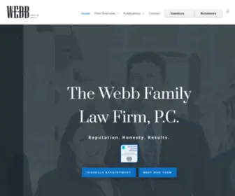 Webbfamilylaw.com(Dallas Divorce Attorney) Screenshot