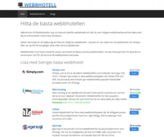 Webbhotellen.org(Webbhotell) Screenshot