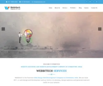 Webbitech.com(Web development Company in Coimbatore) Screenshot