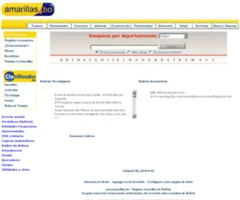 Web.bo(Paginas amarillas de Bolivia) Screenshot