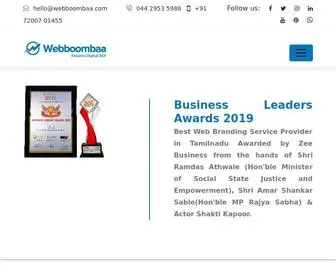 Webboombaa.com(Digital Marketing Agency in Chennai) Screenshot