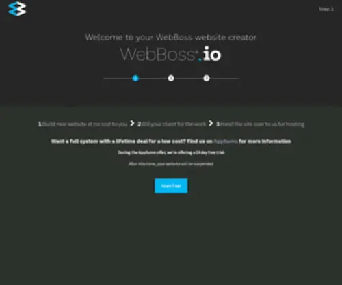 Webboss.website(The next generation of website development) Screenshot