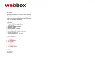 Webbox.lv(Web izstrāde) Screenshot