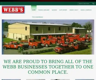 Webbs.com(From Towing) Screenshot
