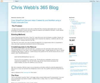 Webbtech.org(Chris Webb's 365 Blog) Screenshot