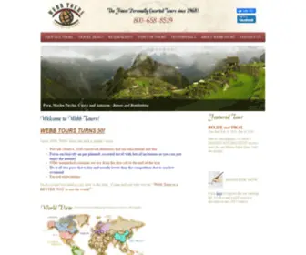 Webbtours.com(Webb Tours) Screenshot